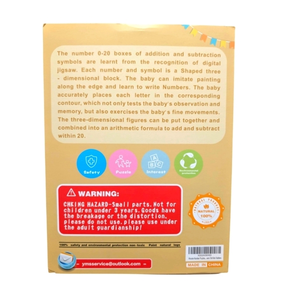 Kimuvin Colorful Digital Puzzle for Kids Adding, Substrating etc Age 3+ - Picture 2 of 3